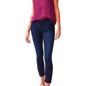 Paige Jeans Verdugo Mid Rise Crop Skinny Dark